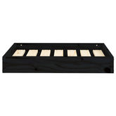 vidaXL Legowisko dla psa, czarne, 61,5x49x9 cm, lite drewno sosnowe