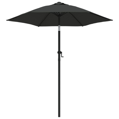 Parasol, antracytowy, 200x224 cm, aluminium