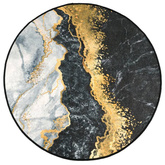 vidaXL Dywan z możliwością prania, kolorowy, Ø120 cm, antypoślizgowy