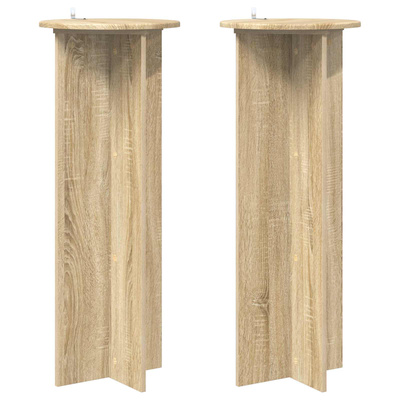 Stojak na rośliny 2 pcs dąb Sonoma ?40 x 100 cm