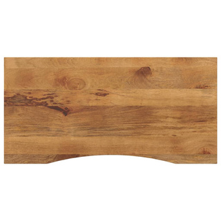 Blat biurka, z wycięciem, 120x60x2,5 cm, surowe drewno mango