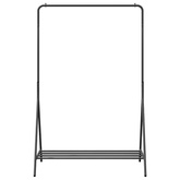 Wieszak na Ubrania Czarny 100 x 56 x 154 cm Stal