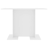 Stół jadalniany, biały, 110x60x75 cm, materiał drewnopochodny