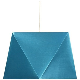 Lampa wisząca Hexagen z abażurem pojedyncza turkusowa do salonu E27