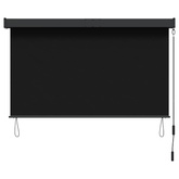 Roleta Czarny 80 x 250 cm Materiał i Aluminium
