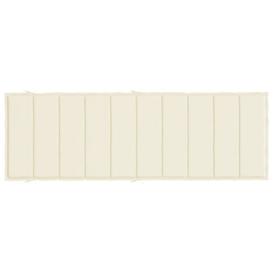 vidaXL Poduszka na leżak, kremowa, 186x58x3 cm, tkanina Oxford