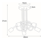 Lampa sufitowa K-3621 z serii DEZE
