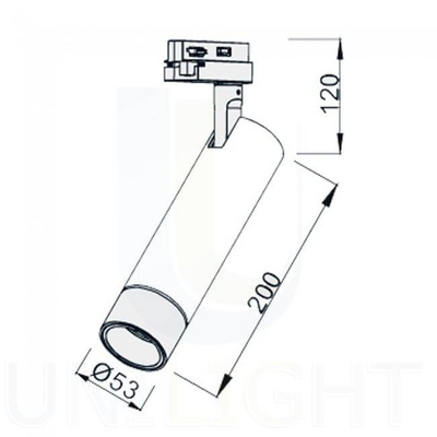 Reflektor szynowy LED - Neutralna barwa 15W 3-fazowy