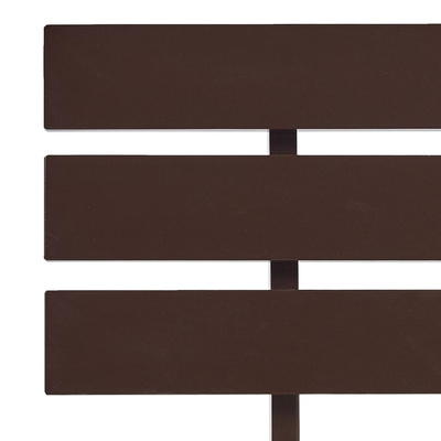 vidaXL Rama łóżka, ciemnobrązowa, lite drewno sosnowe, 120 x 200 cm