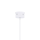 Lampa wisząca LUND 34 cm minimalistyczna – biały klosz talerz - skandynawska lampa nad stół LED