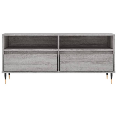 vidaXL Szafka pod TV, szary dąb sonoma, 100x34,5x44,5 cm w kolorze cm