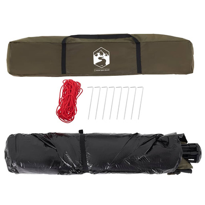 Namiot wędkarski, 4-os., oliwkowy, szybkie rozkładanie