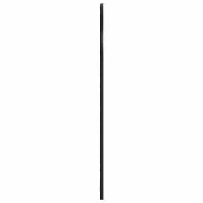vidaXL Lustro ścienne, czarne, 80x100 cm, zakończone łukiem, żelazo