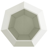 Donica Biały 100 x 100 x 80 cm Stal