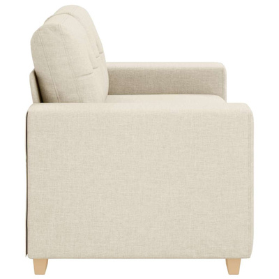 Sofa dwuosobowa obity lnem, 160x77x82 cm