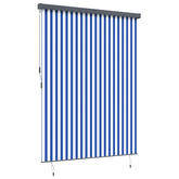 Roleta Niebieski i biały 200 x 250 cm Materiał i Aluminium