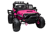 Auto Terenowe Na Akumulator Jeep JC666 LED MP3 Pilot Różowy Lakierowany