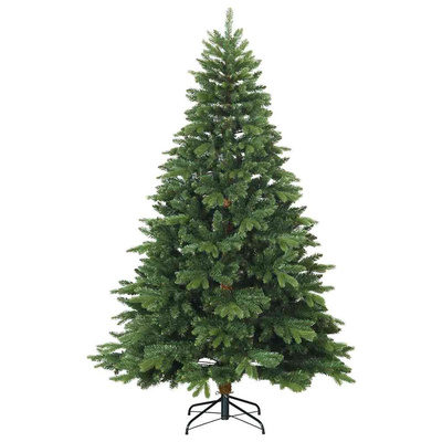 Sztuczna choinka z zawiasami Zielony 180 cm PVC, PE i stal