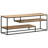 vidaXL Szafka pod TV, 130x30x45 cm, surowe drewno mango