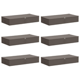 Skrzynia do przechowywania 6 pcs Szary 100 x 50 x 18 cm