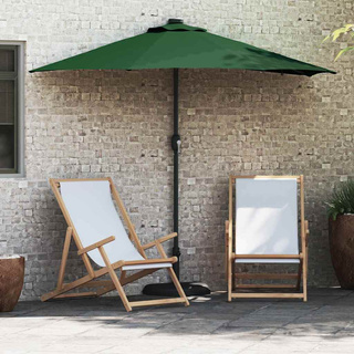 Parasolka ogrodowa Zielony 294 x 150 x 223 cm Poliester i Stal