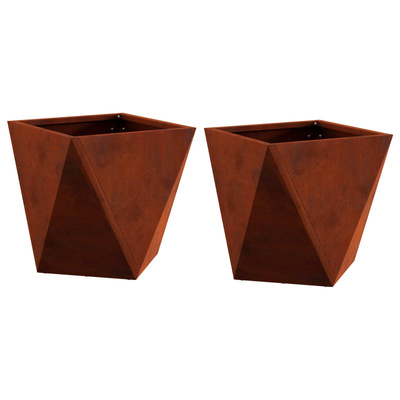 Donica 2 pcs Rdzawy 30 x 30 x 30 cm