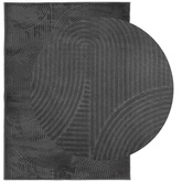 vidaXL Dywan IZA z krótkim włosiem, antracytowy, 240x340 cm