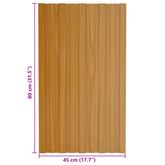 Panel dachowy 36 pcs naturalny 80 x 45 cm Stal galwanizowana