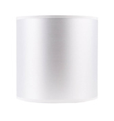 Lampa wisząca biała tkany abażur Atlanta 31-00637