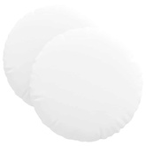 Poduszki na siedziska 2 pcs Biały ?40 x 13 cm tkanina