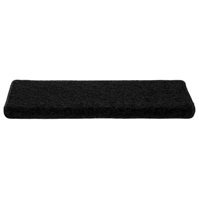 Nakładki na schody, 10 szt., 65x21x4 cm, czarne vidaXL