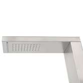 Prysznic ogrodowy z podstawą, WPC, stal nierdzewna