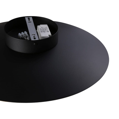 Kinkiet Nowoczesny Czarny okrągły 45cm 12W Abruzzo Orzo