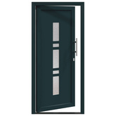 Drzwi Frontowe 98 x 208 cm PVC antracytowy