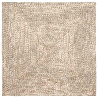 Dywany pokojowe Naturalne i białe 120 x 120 cm Juta
