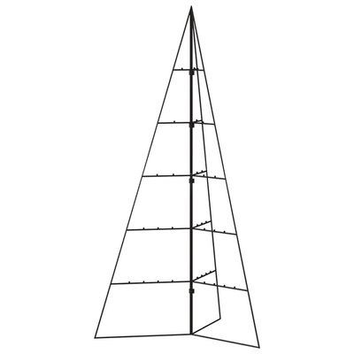 vidaXL Metalowa choinka świąteczna, do ozdobienia, czarna, 100 cm