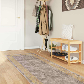 Chodnik dywanowy MARSA Szary 80 x 450 cm Poliester i PVC