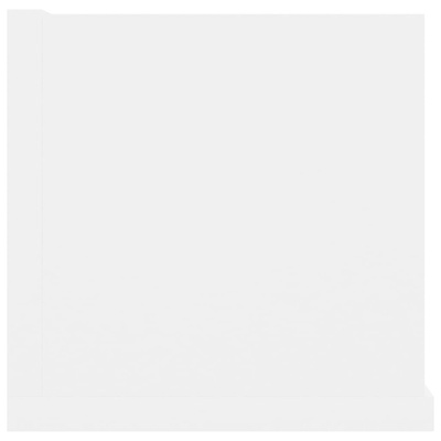 Półka ścienna na płyty CD, biała, 100x18x18 cm