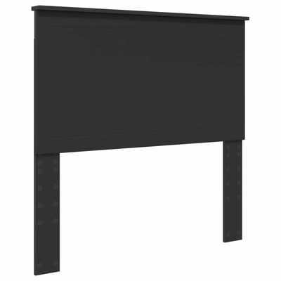 Ramka łóżka Czarny 100 x 200 cm Lite drewno sosnowe