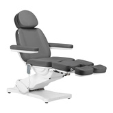 Elektryczny fotel kosmetyczny SILLON CLASSIC 3 silniki z kołyską pedi szary 148293