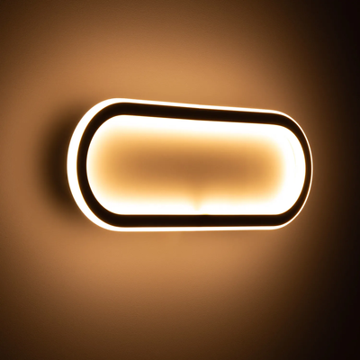 Plafon LED 25W Owalny Złoty Abruzzo Angelo 40cm