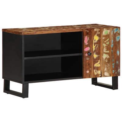 Szafka RTV, 80x33x46 cm, drewno i materiał drewnopochodny