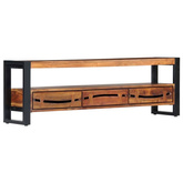 vidaXL Szafka pod TV, 140 x 30 x 45 cm, lite drewno akacjowe