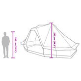 Namiot Tipi 6-osobowy Zielony tafta