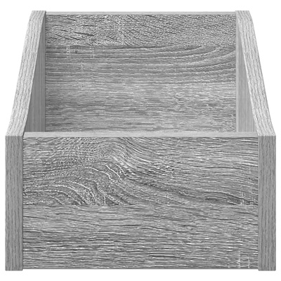 Pudełko na płyty LP 2 szt. Szary Sonoma 23 x 33 x 16 cm