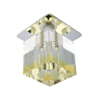 Oprawa stropowa chrom kryształ żółty pasek G4 20W SK-18 Candellux 2280076