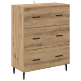Highboard 2 szt. Dąb rzemieślniczy 69,5 x 32,5 x 180 cm