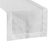 Bieżnik Elen biały 40x140