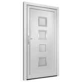 vidaXL Drzwi wejściowe, białe, 108x200 cm, PVC