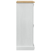 Szafka na buty Corona Biały 99 x 32 x 85 cm Lite drewno sosnowe